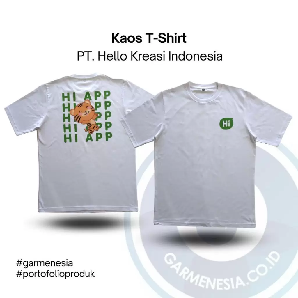 Kaos Hi App putih